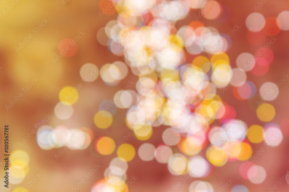 Glow light sweet bokeh with romantic mood abstract love backgrou
