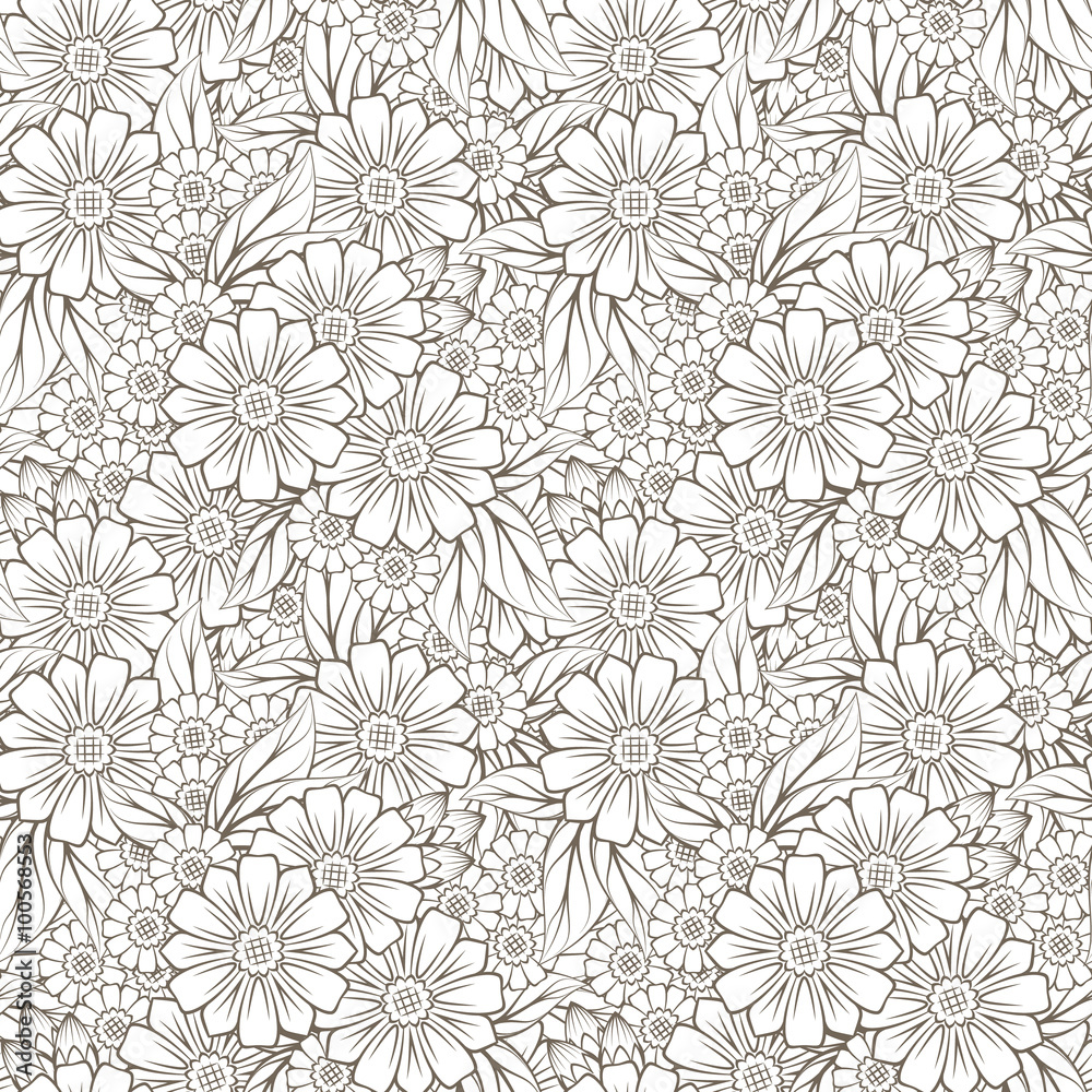 Floral design seamless background texture pattern