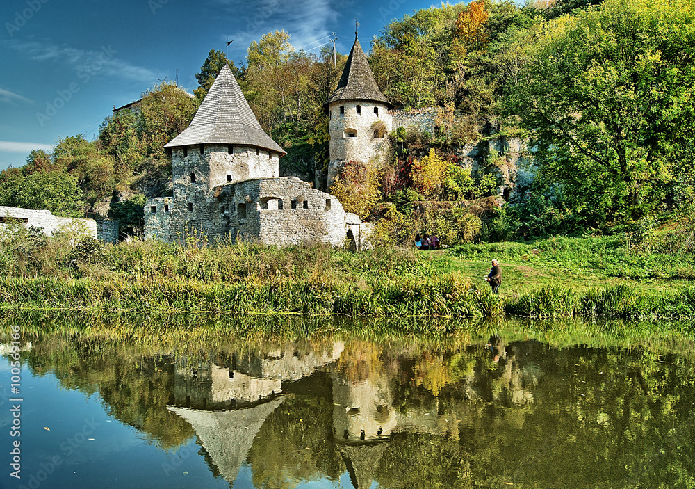 Fototapeta premium Kamianets-Podilskyi, Ukraine. Polish gate fortifications.