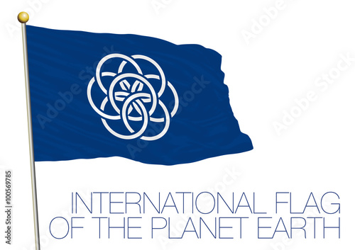 international flag of the earth planet for mars