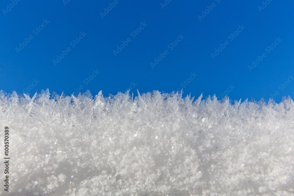 Fototapeta premium Eiskristalle Himmel breit