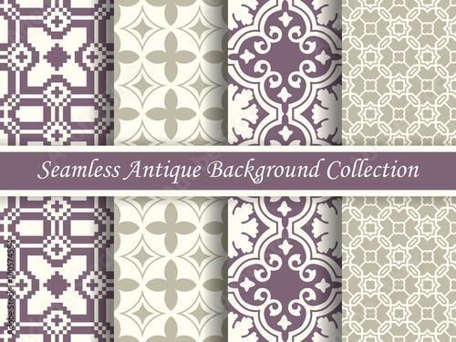 Antique seamless background collection_03
