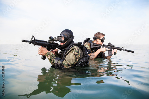 Navy SEAL frogmen  photo