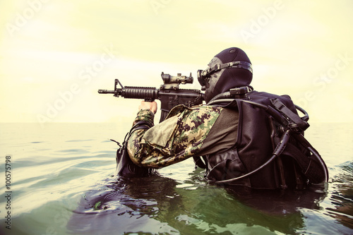 Navy SEAL frogman photo