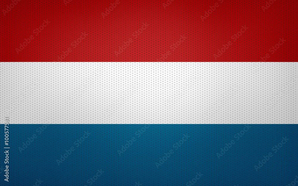Closeup of Luxembourg flag