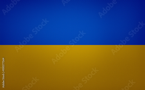 Closeup of Ukraine flag