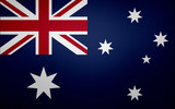 Closeup of Australia flag