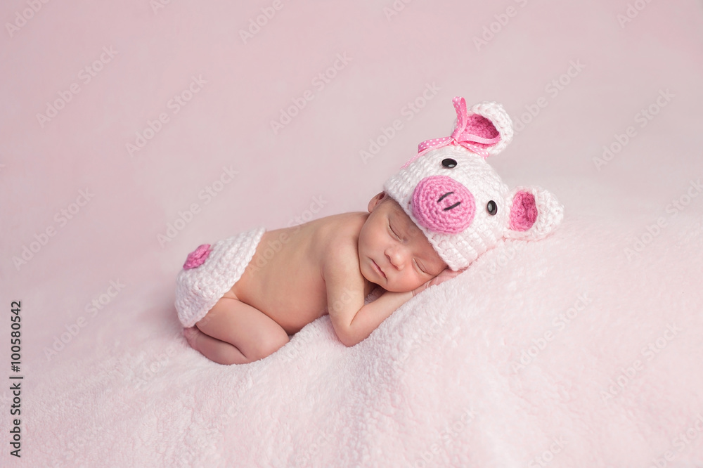 Baby girl top piglet costume
