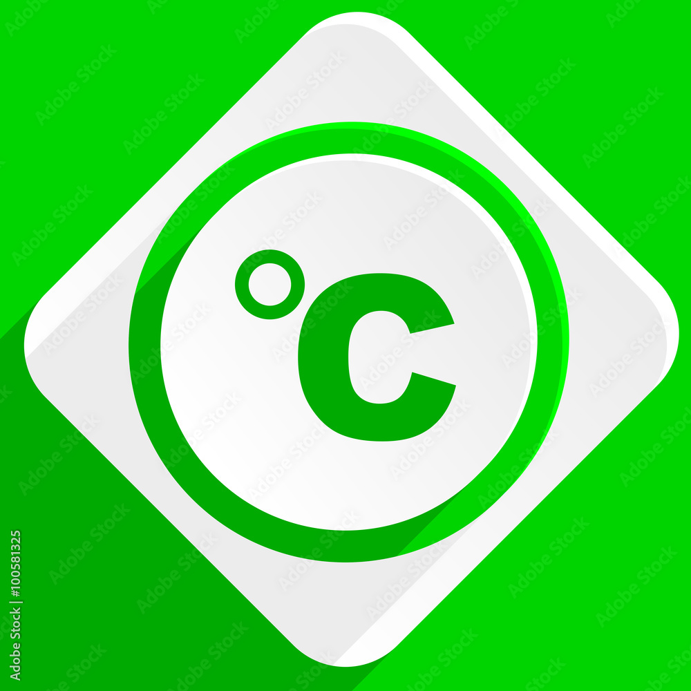 celsius green flat icon celsius green flat icon