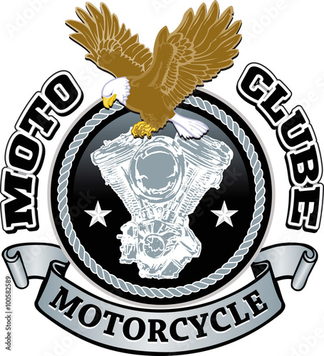 Motorcycle biker racing vector design