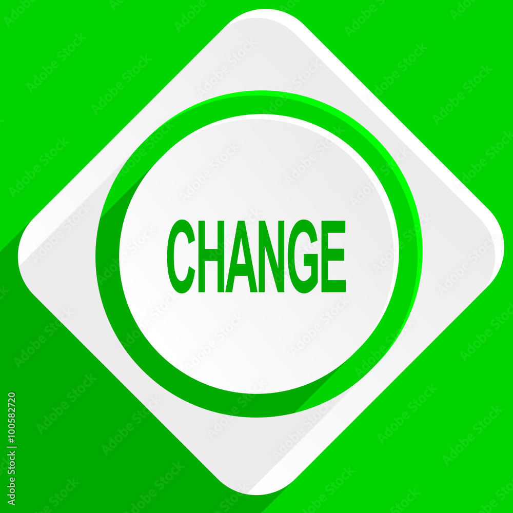 change green flat icon change green flat icon