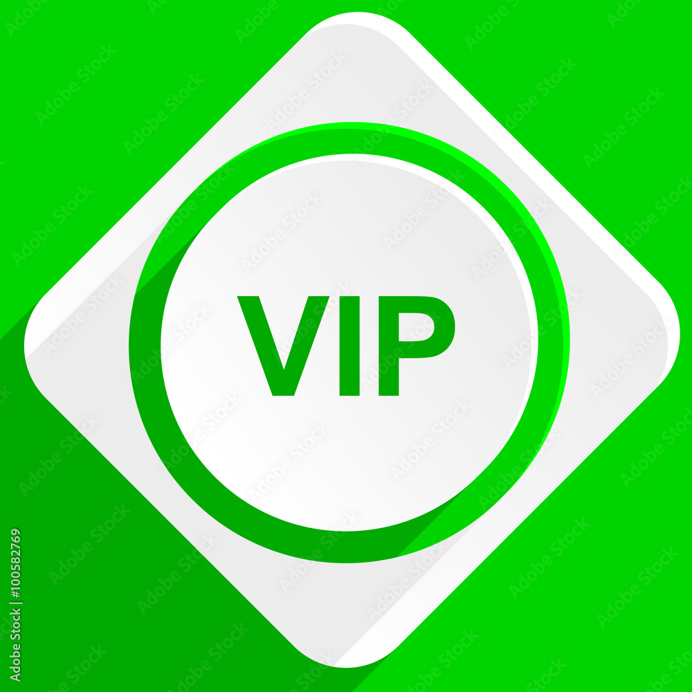 vip green flat icon vip green flat icon