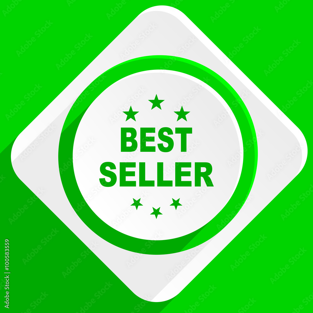 best seller green flat icon best seller green flat icon