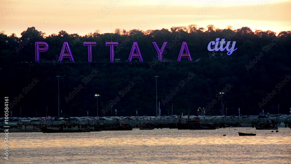Sex tourism center of the world, Pattaya, Thailand Stock Video 