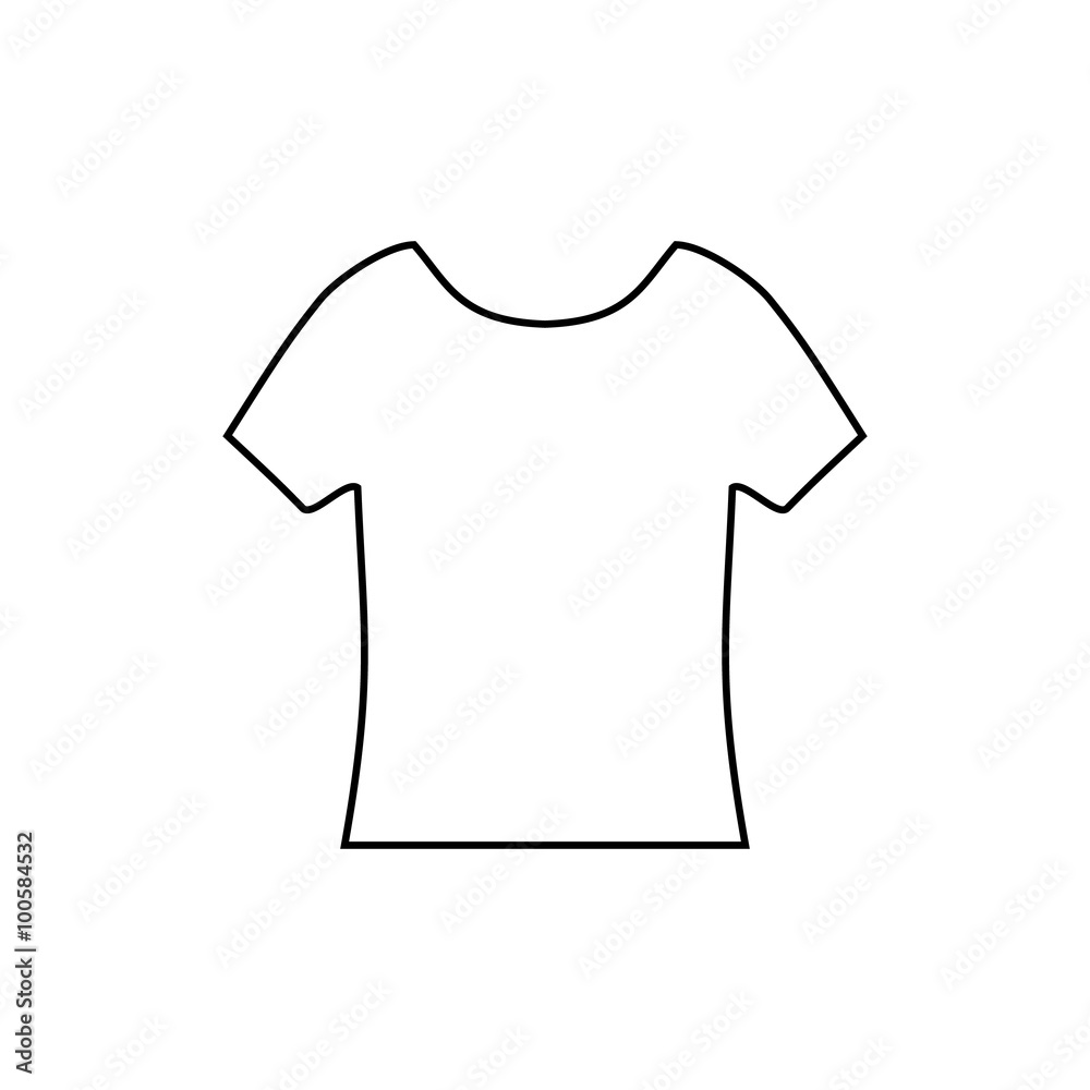 T-shirt icon. Clothes symbol. Vector illustration. T-shirt icon. Clothes symbol. Vector illustration.