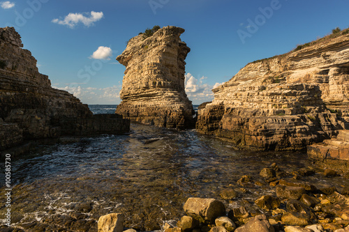Rock formations of Kerpe and Kefken in Black Sea near Istanbul city.