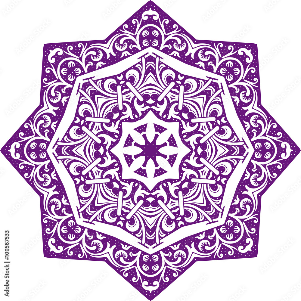 Mandala ethnic indian illustration design