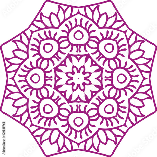 Mandala ethnic indian illustration design