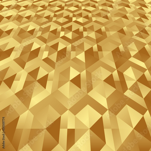 golden background with geometric texture
