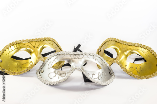 Three carnival masks