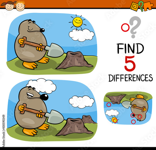 find differences task