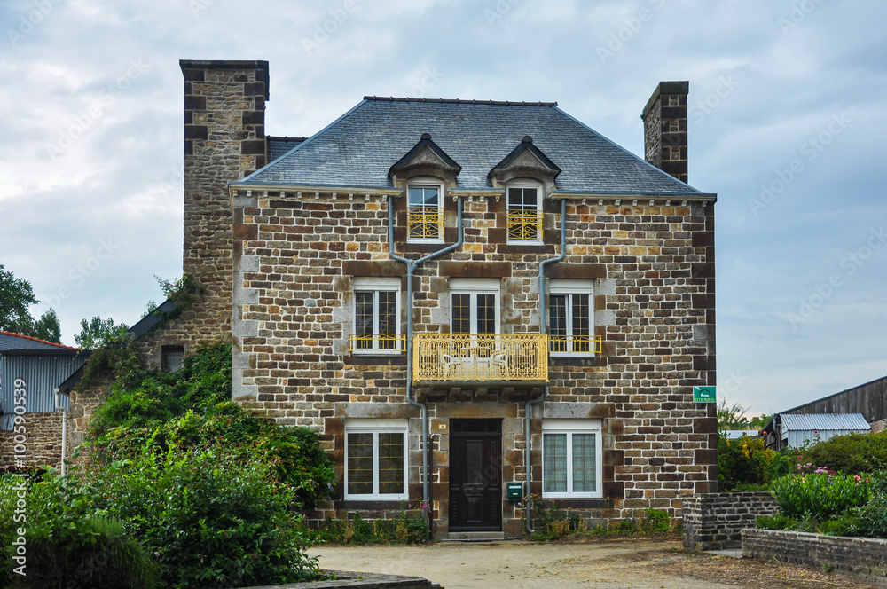 Arquitectura típica, Sains, Bretaña, Francia 