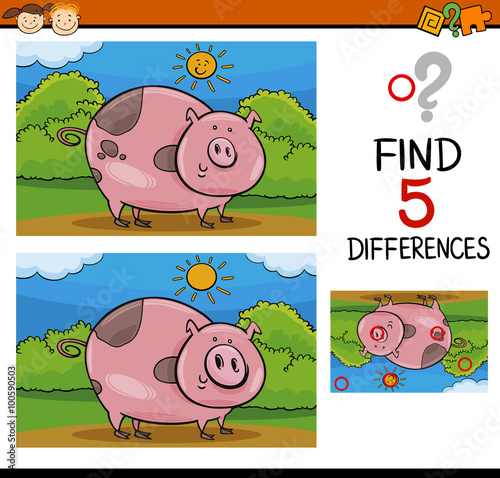 finding differences task
