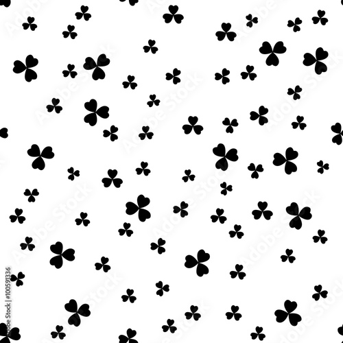 Black and white clover backgrounds