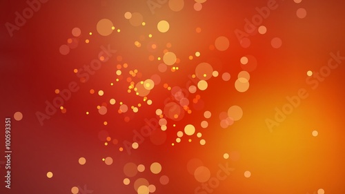 Animated nice visual slow moving orange yellow red circle particles useful for technology space science showbiz movie entertainment celebration based broadcasting programs backdrop background texture