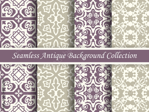 Antique seamless background collection_34