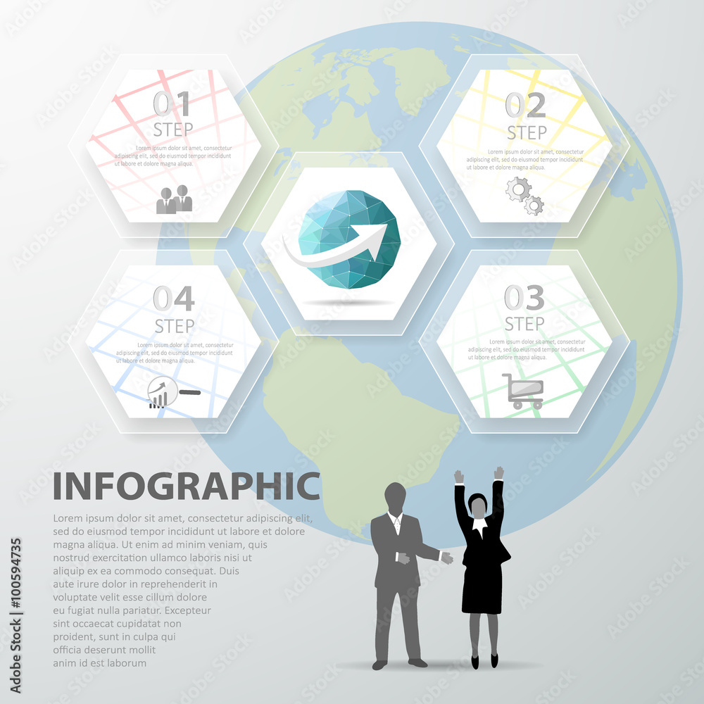 Design template Infographic. Vector illustration can be used for business concept Design template Infographic. Vector illustration can be used for business concept
