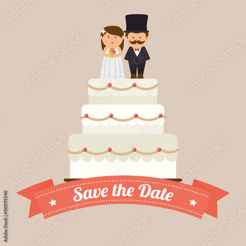 Wedding cute card 