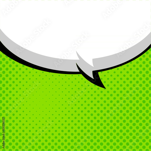 Speech Bubble Pop-Art Style