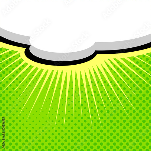 Speech Bubble Pop-Art Style