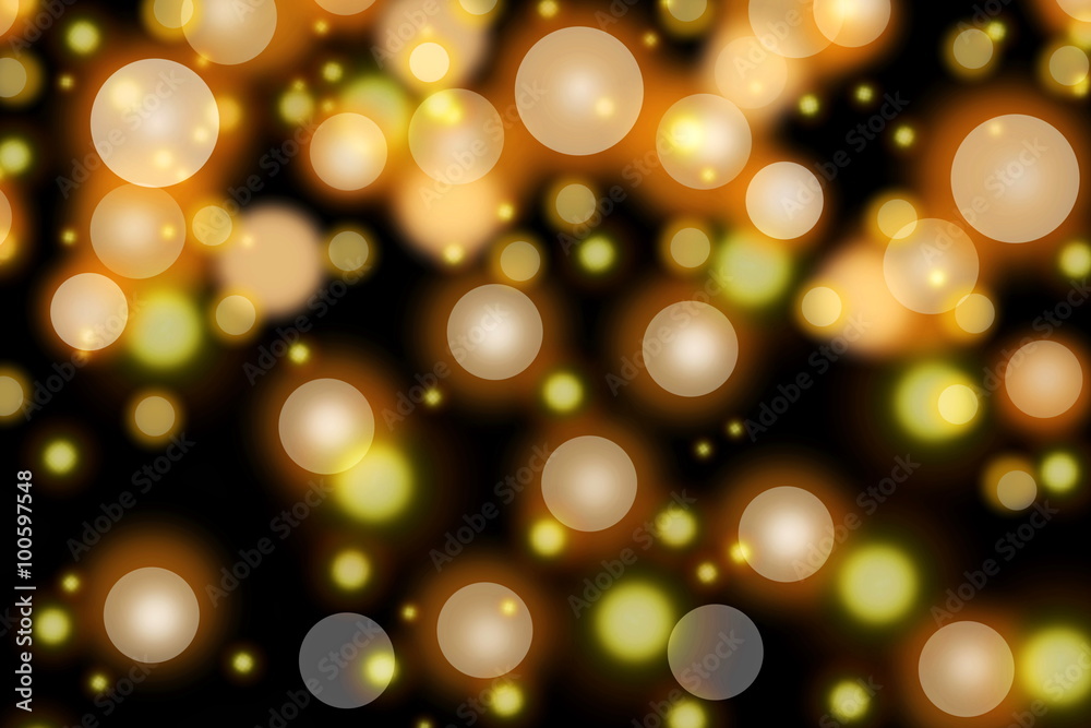 Obraz premium Colorful defocused circles light abstract bokeh background