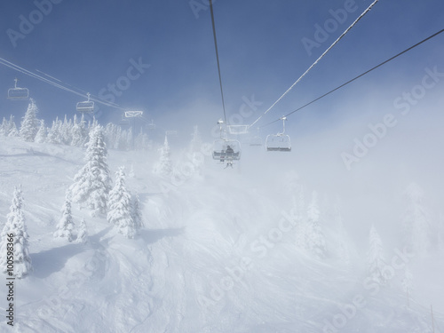 Ski Resort Terrain on Sunny Winter Day © Chris Gardiner