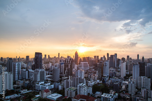 view of Sunset over city scape