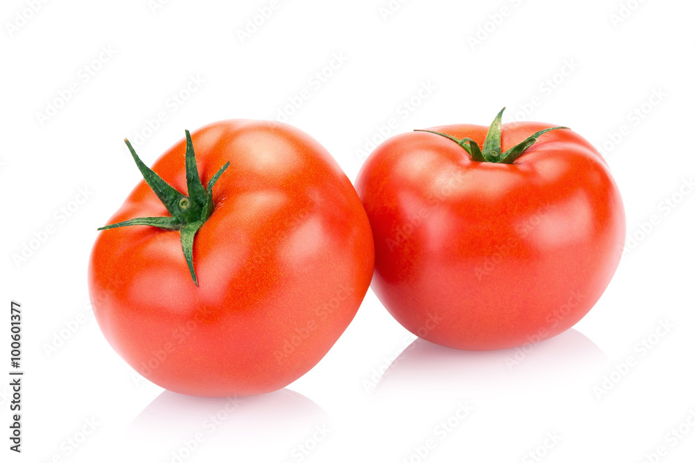 Red Tomatoes on white background Red Tomatoes on white background