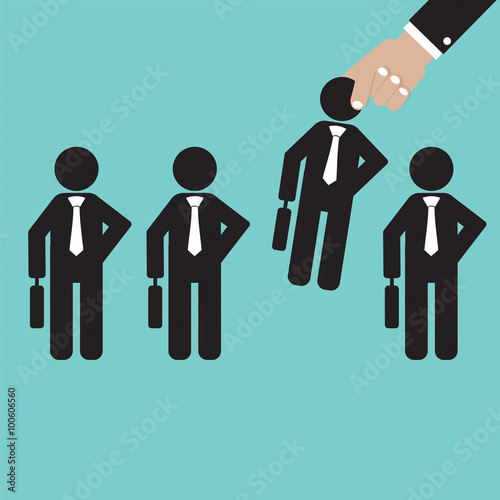 Lay Off Vector Illustration.