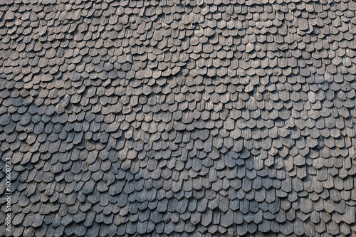 Pattern of wooden roof of old house.