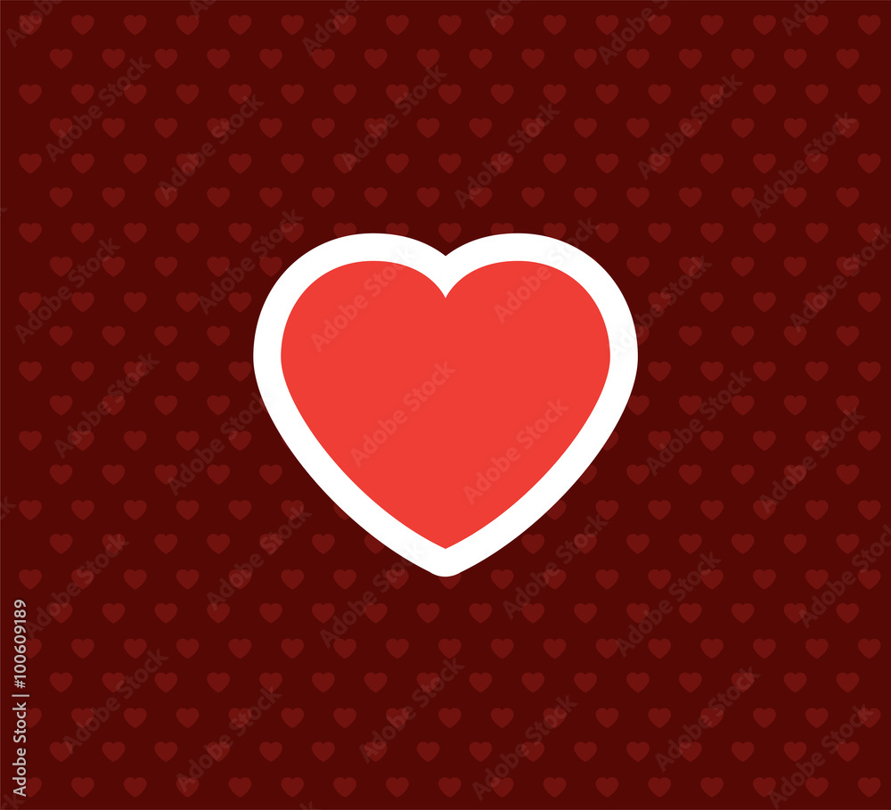 Heart. Valentine`s Day Icon. Love Vector Illustration