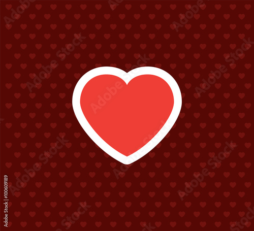 Heart. Valentine s Day Icon. Love Vector Illustration