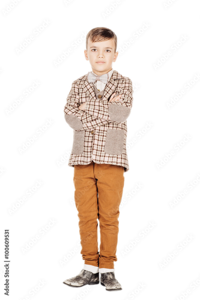 Portrait adorable young happy boy looking at camera isolated on Portrait adorable young happy boy looking at camera isolated on