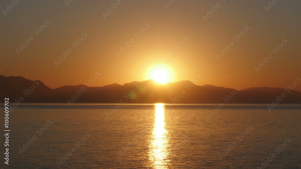Sunrise timelapse, sun rise warm morning, zoom out Sunrise timelapse, sun rise warm morning, zoom out