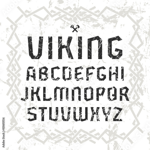 Sanserif font in historical style