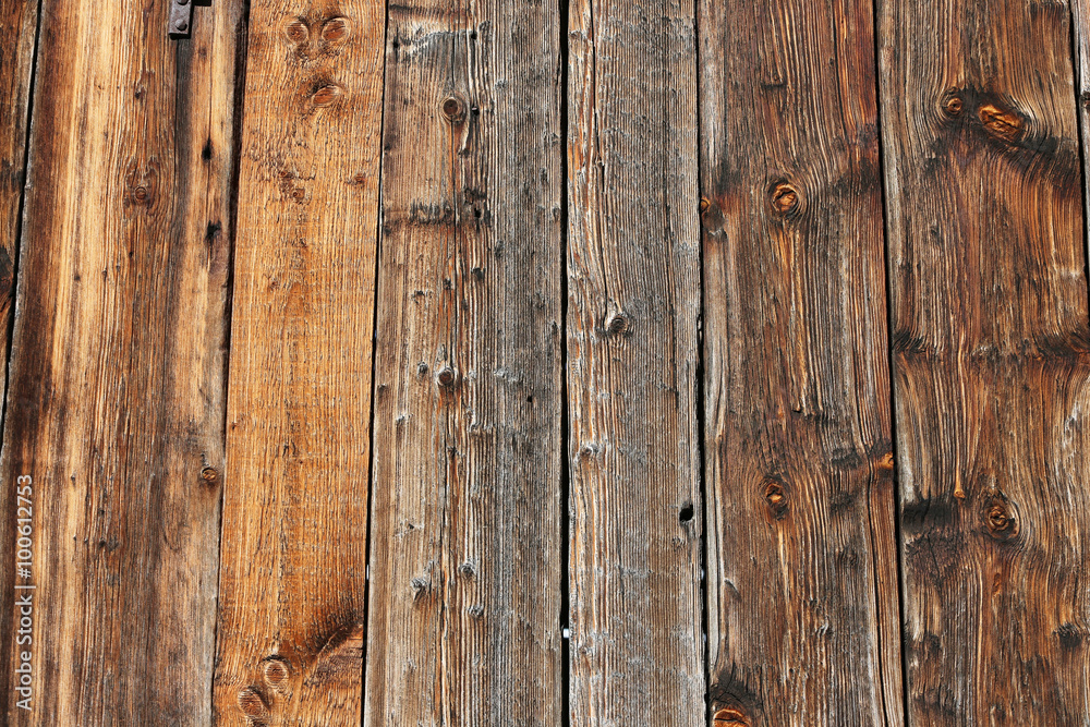 Obraz premium braune Holzplanken_2015