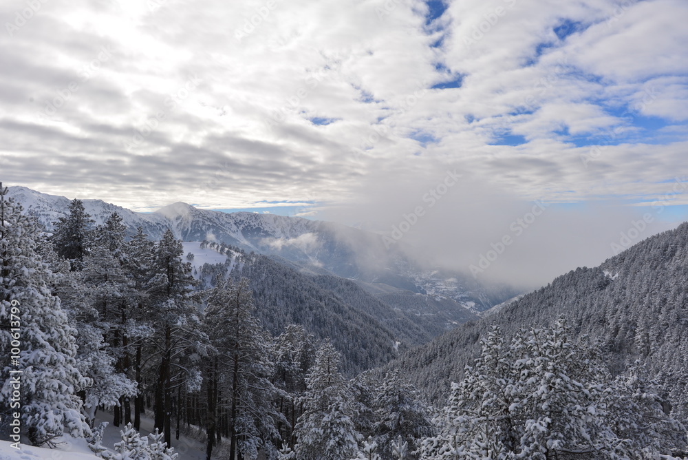 Winterlandschaft im Pontischen Gebirge Trabzon-Gümüshane