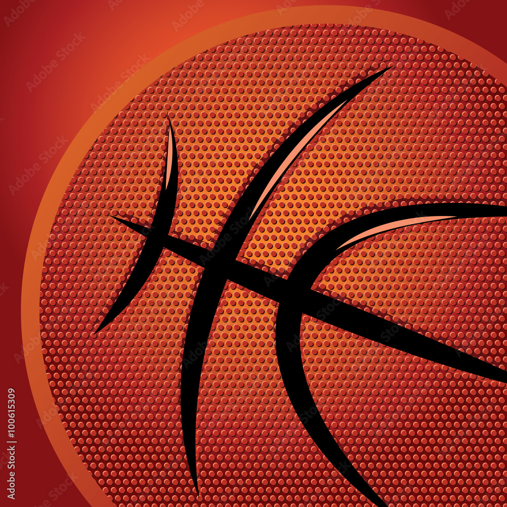 Fototapeta premium Abstract sports background with basketball texture