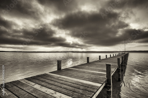 old wooden jetty