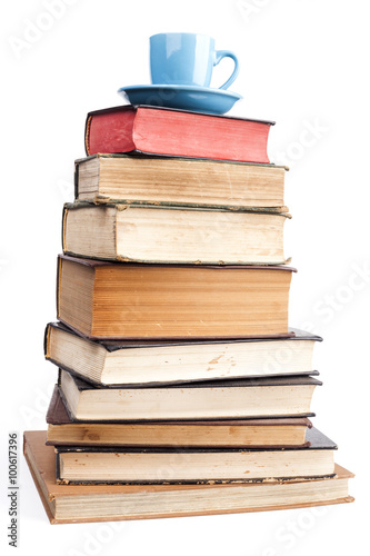 Blue Mug On Books